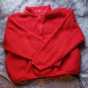 Vintage J. Crew red fleece sweater